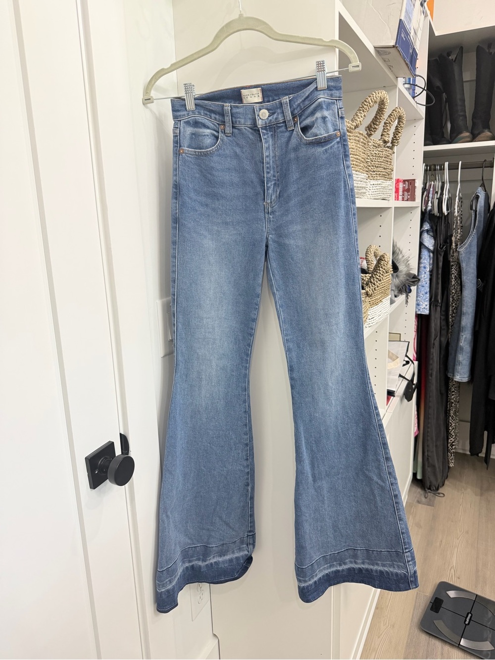 Alice + Olivia Light Blue Flared Jeans